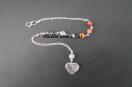 Chakra Chain with heart for pendulum